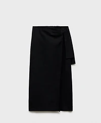 Mango Women's Linen Sarong Skirt