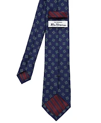 Ben Sherman Men's Geo-Pattern Silk Tie