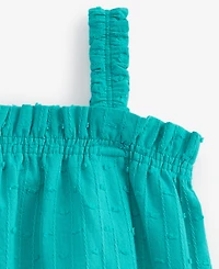 First Impressions Baby Girls Clip-Dot Cotton Tank Sunsuit, Exclusively at Macy's