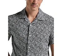 Perry Ellis Men's Geo-Pattern Button-Down Shirt