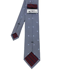 Ben Sherman Men's Dot Plaid Silk Tie