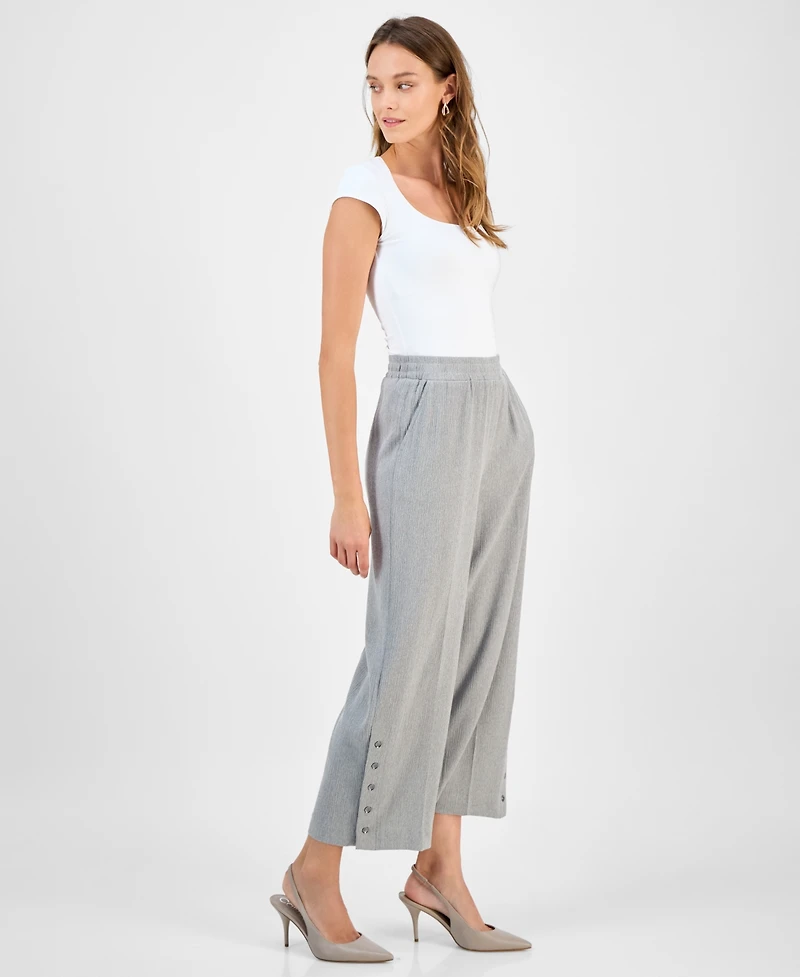 Kasper Women's High Rise Cropped Pull-On Pants