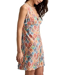 Lucky Brand Women's Femme Sleeveless Printed Minidress