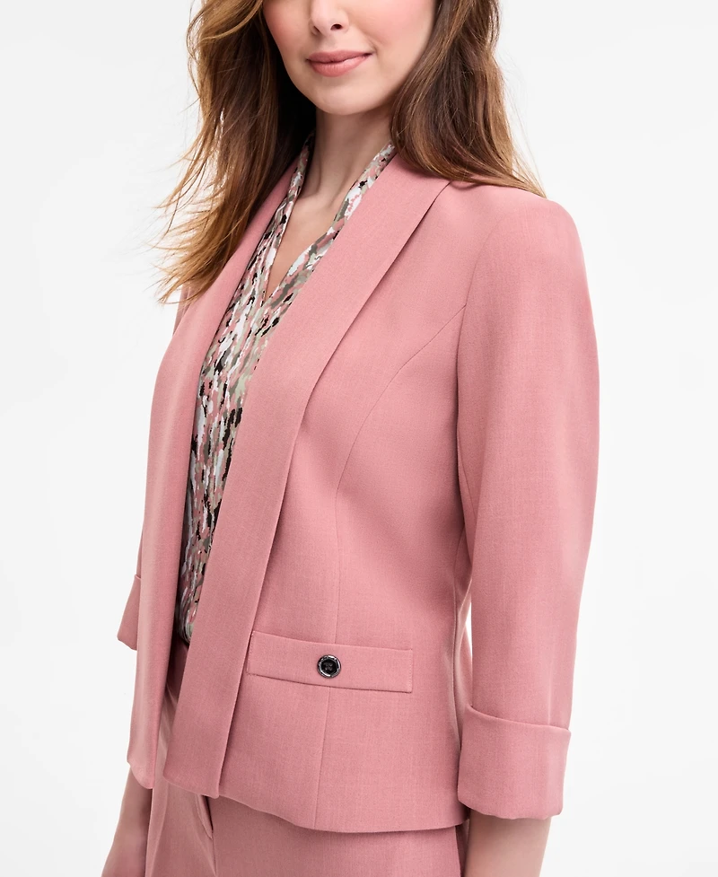 Kasper Women's 3/4-Sleeve Shawl-Collar Blazer, Regular & Petite