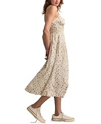 Lucky Brand Women's Smocked-Waist Floral Midi Dress