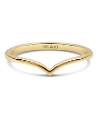 Devata Wishbone Ring in 14K Gold, Size 6, approx. 1.3 grams