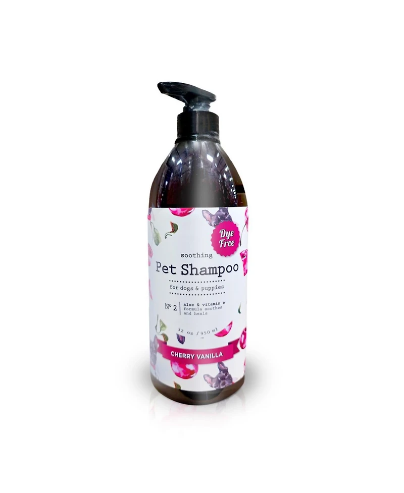 P.t. Supply Co Soothing Pet Shampoo for Dogs & Puppies – Cherry Vanilla Scent, Aloe & Vitamin E, Gentle & Moisturizing Formula
