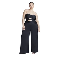 Eloquii Women's Twist Detail Jumpsuit With Cutout