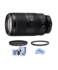 Sony E 70-350mm f/4.5-6.3 G Oss Lens, Bundle with Hoya 67mm Uv+Cpl Filter Kit, Cleaning Kit, Cleaning Cloth