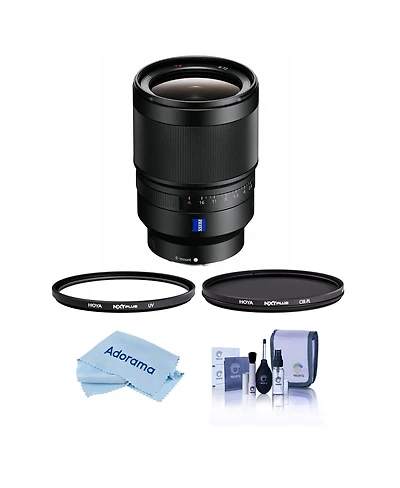 Sony Distagon T Fe 35mm f/1.4 Za Lens for Sony E, Bundle with Hoya 72mm Uv+Cpl Filter Kit, Cleaning Kit, Cleaning Cloth