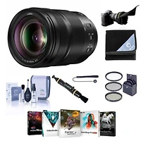 Panasonic Lumix S 24 105mm F 4 O.I.S. Lens For L Mount Bundle With Prooptic 77mm Filter Kit Flex Lens Shade Lens Cleaner Lens Wrap Cap Tether