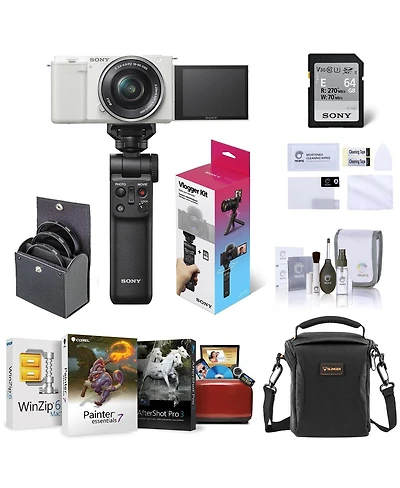 Sony Sony Zv-E10 Mirrorless Vlog Camera with 16-50mm Lens, White