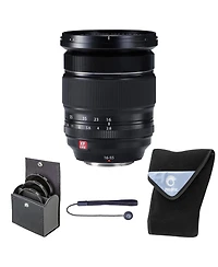 Fujifilm Xf 16-55mm f/2.8 R Lm Wr Lens, Bundle with 77mm Digital Essentials Filter Kit and 15x15" Lens Wrap