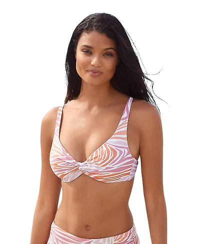 Lascana Women's Zebra Print Underwire Bikini Swimsuit Top Bra Sizing