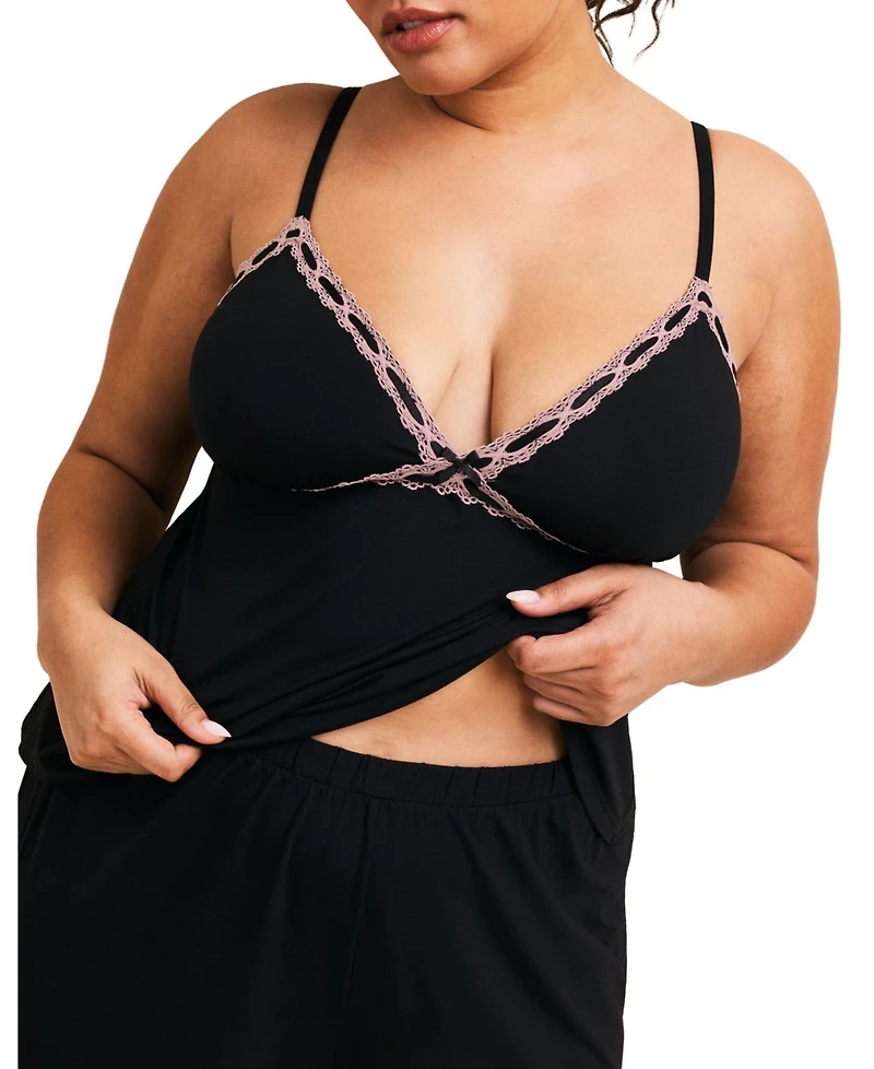 Adore Me Plus Eloisa Tank Top & Pants Pajama Set