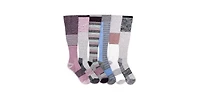 Muk Luks Women's 6 Pair Pack Compression Socks