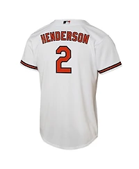 Nike Big Boy's and Girl's Gunnar Henderson White Baltimore Orioles Home Replica Player Jersey