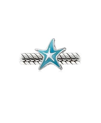 Bling Jewelry Nautical Travel Beach Charm Bead Starfish Sterling Silver for European Bracelet