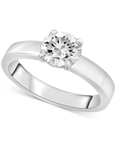Gsi Certified Diamond Solitaire Engagement Ring (1 ct. t.w.) 14k White or Yellow Gold
