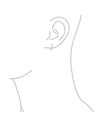 Bling Jewelry Set of 3 Thin Minimalist Hoop Huggie Earrings Sterling Silver 0.5, 0.75 & 1 Inch