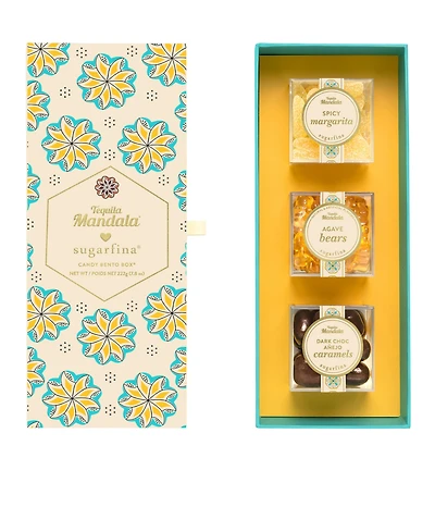 Sugarfina Tequila Mandala x Bento Box Blanco Design, 3 Pieces