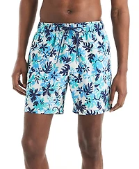 Beach Boys x Nautica Men's Quick-Dry Floral Swim Trunks