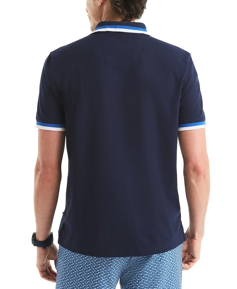 Nautica Men's Classic-Fit Johnny Collar Tipped Polo Shirt