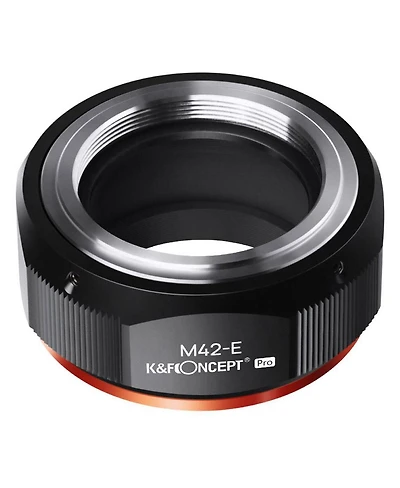K&F Concept Kf M10105 High-precision Lens Adapter Ring, Matte Paint, Orange Secondary Oxide, M42-nex Pro