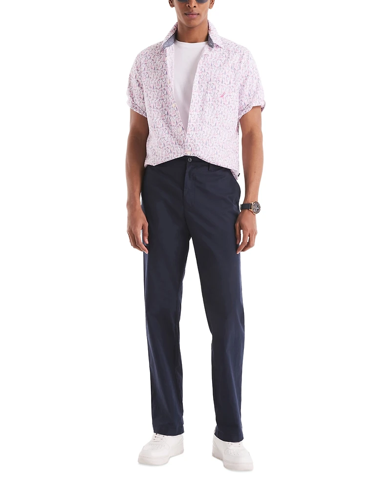 Nautica Men's Classic-Fit Printed Button-Down Shirt