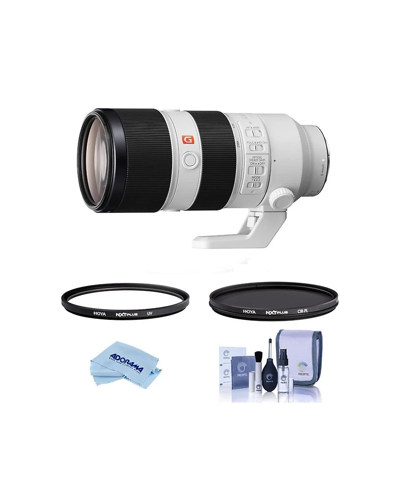 Sony Fe 70-200mm f/2.8 Gm Oss Lens for Sony E, Bundle with Hoya 77mm Uv+Cpl Filter Kit, Cleaning Kit, Cleaning Cloth