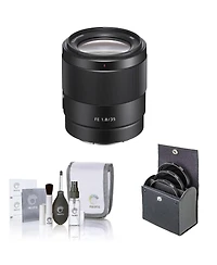 Sony Fe 35mm f/1.8 Lens for Sony E, Bundle with 55mm Filter Kit, Cleaning Kit