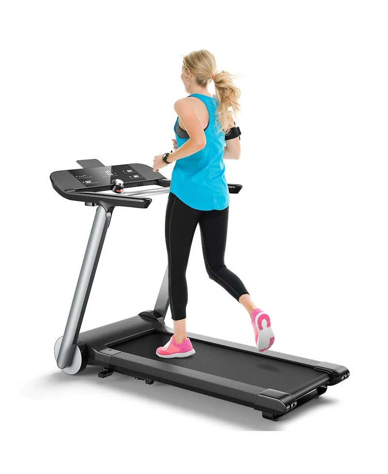 Italian Designed Folding Treadmill with Heart Rate Belt and Fatigue Button