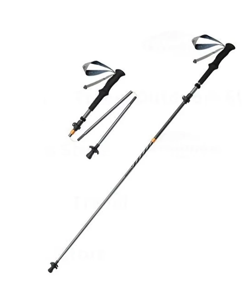 Naturehike 1pc Carbon Fiber Trekking Pole, Ultralight Foldable Hiking Poles, Adjustable 115-135cm, Eva Grip, Tungsten Tip