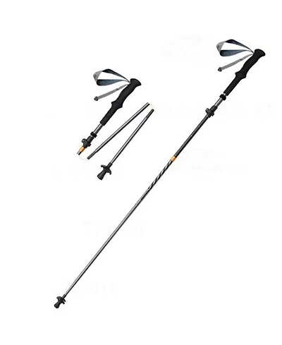 Naturehike 1pc Carbon Fiber Trekking Pole, Ultralight Foldable Hiking Poles, Adjustable 115-135cm, Eva Grip, Tungsten Tip