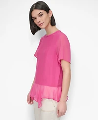 Dkny Women's Handkerchief-Hem Top