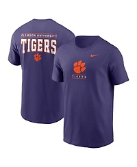 Nike Men's Purple Clemson Tigers 2-Hit T-Shirt