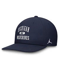 Jordan Men's Navy Michigan Wolverines Athletics Pro Adjustable Hat