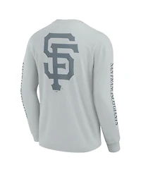 Fanatics Men's Gray San Francisco Giants Elements Strive Long Sleeve T-Shirt