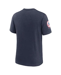 Nike Men's Heather Navy New York Yankees Cooperstown Collection Eras Tri-Blend T-Shirt