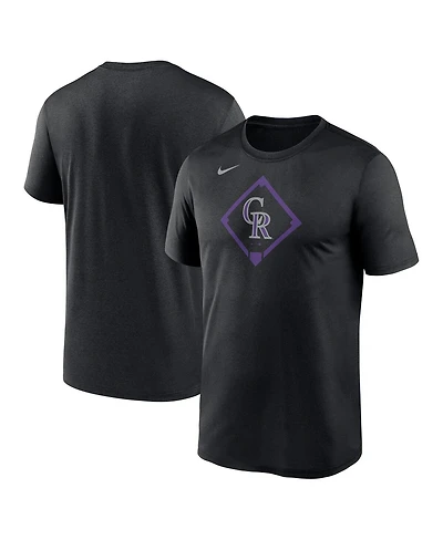 Nike Men's Black Colorado Rockies Icon Legend Performance T-Shirt