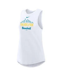 Nike Women's White Philadelphia Phillies City Connect Tri-Code High Neck Performance Tank Top
