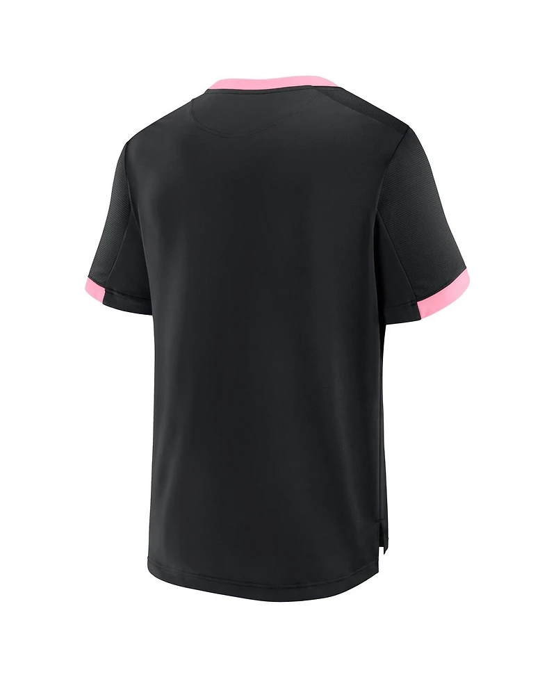 Fanatics Men's Black Inter Miami Cf Stoppage Time Striker T-Shirt