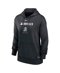 Nike Women's Black Baltimore Orioles Authentic Collection City Connect Performance Pullover Hoodie