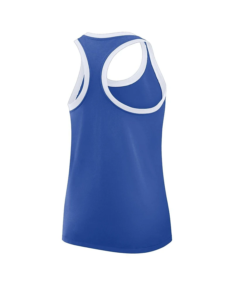 Nike Women's Royal Kentucky Wildcats Primetime Tri-Blend Racerback Tank Top