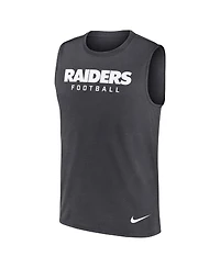 Nike Men's Gray Las Vegas Raiders Legend Performance Muscle Tank Top