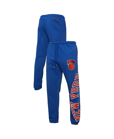 Mitchell & Ness Men's Blue New York Knicks Hardwood Classics Team Origins Pants