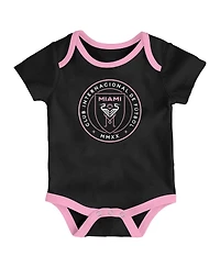Outerstuff Newborn Inter Miami Cf Loyal Buddies Bodysuit 3-Pack