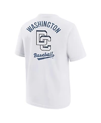 Nike Big Boys and Girls White Washington Nationals 2025 City Connect T-Shirt