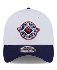 New Era Men's White/Navy Houston Astros 2025 City Connect Batting Practice 39THIRTY Flex Hat