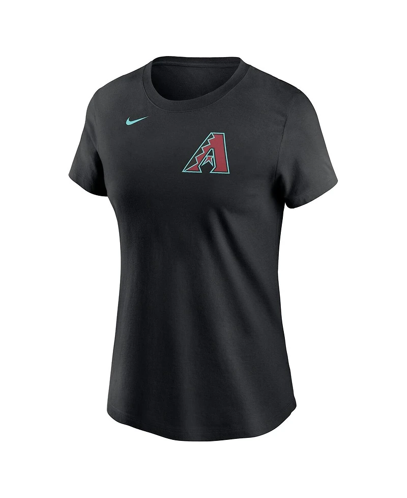 Nike Women's Corbin Burnes Black Arizona Diamondbacks Fuse Name Number T-Shirt